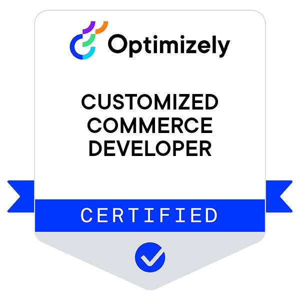 Optimizely Customized Commerce Badge